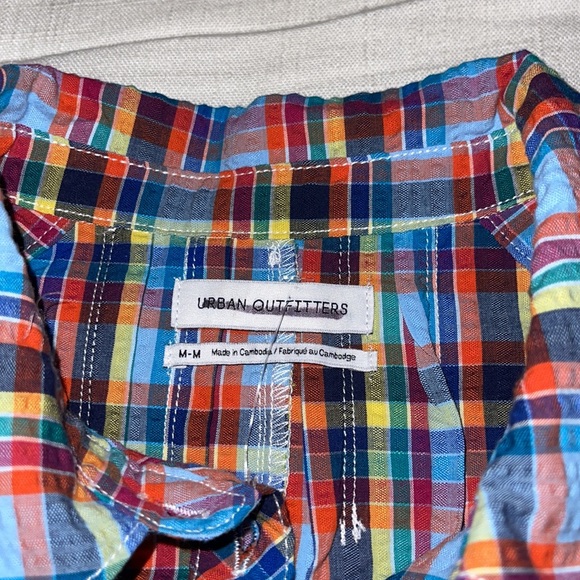 urban outfitters // zooey workwear multicolor romper nwot - Picture 11 of 13